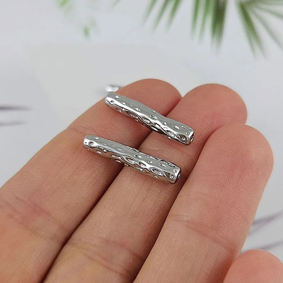 1 шт. Бусина разделитель 20x4 мм, родиевое покрытие (9976-Р) купить в Воронеже | Заказать в интернет-магазине Viva Beads
