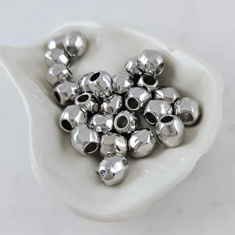 1 шт. Бусина разделитель 9х8.6 мм родиевое покрытие (10097-Р) купить с доставкой по России | Интернет-магазин Viva Beads