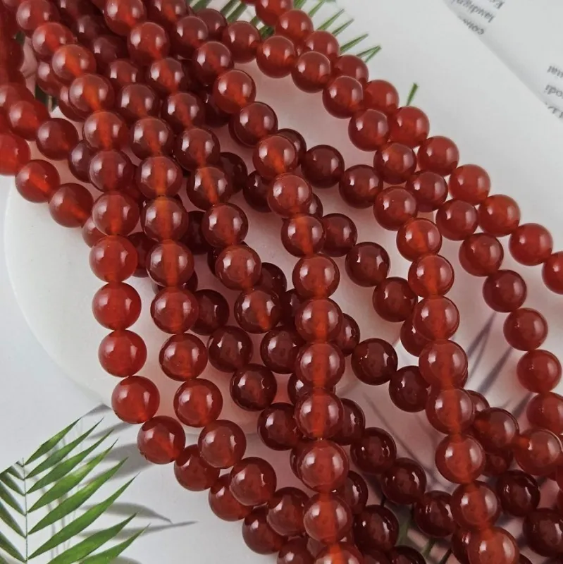 Нить 18 см Агат красный ок. 10 мм бусины круглые гладкие (10050-10) для бижутерии купить с доставкой по России | Интернет‑магазин Viva Beads
