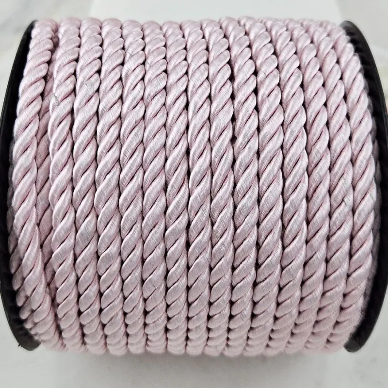 50 см Шнур витой нейлоновый ок. 5 мм розовый (10166-РОЗ) купить с доставкой по России | Интернет-магазин Viva Beads