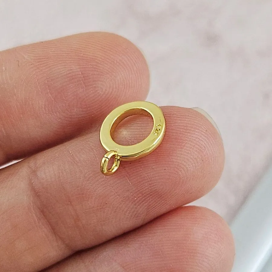 Бейл для подвесок 9x11.6x1.5 мм внутр. d 5.5 мм позолота 14К (7446-З) купить с доставкой по России | Интернет-магазин Viva Beads