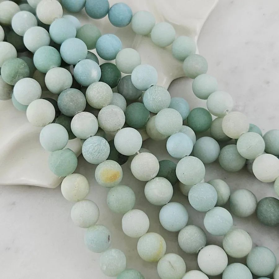 Нить 17.5 см Амазонит натуральный ок. 10 мм МАТОВЫЙ, бусины гладкий шар (10122-10/МАТ) для бижутерии купить с доставкой по России | Интернет‑магазин Viva Beads
