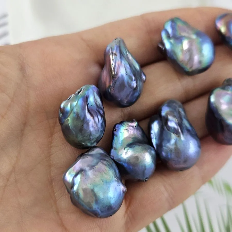 1 шт. Жемчуг барочный крупный 19-24х12-15 мм темный (1011-М) купить в #REGION_P# | Заказать в интернет-магазине Viva Beads
