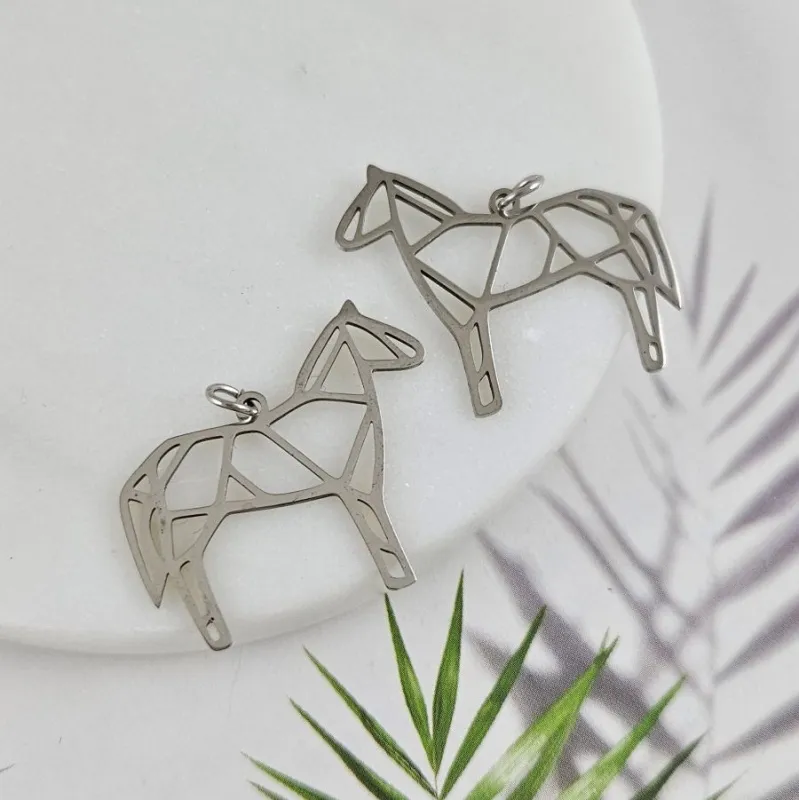 Подвеска Лошадь 26.6x30 мм, нержавеющая сталь (10061) купить с доставкой по России | Интернет-магазин Viva Beads