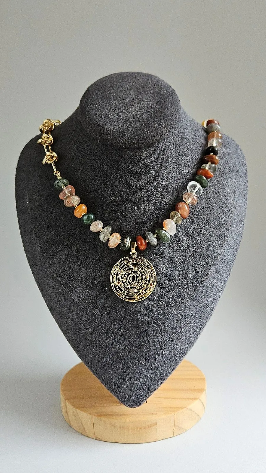 ВИТА: набор материалов для создания колье из кварца (НАБОР-63) купить с доставкой по России | Интернет-магазин Viva Beads