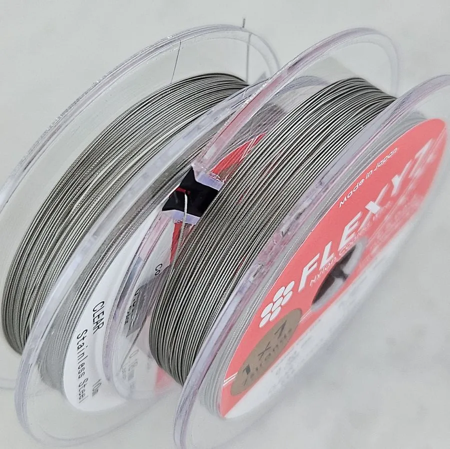 Катушка 10 м Тросик японский FLEXY 7 0.3 мм цвет стальной (6440-0.30-С-КАТ) купить с доставкой по России | Интернет-магазин Viva Beads