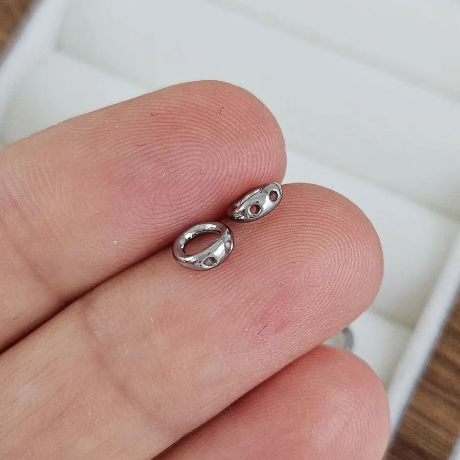 1 шт. Концевик кольцо 5.3 мм, нержавеющая сталь (1052) купить с доставкой по России | Заказать в интернет-магазине Viva Beads
