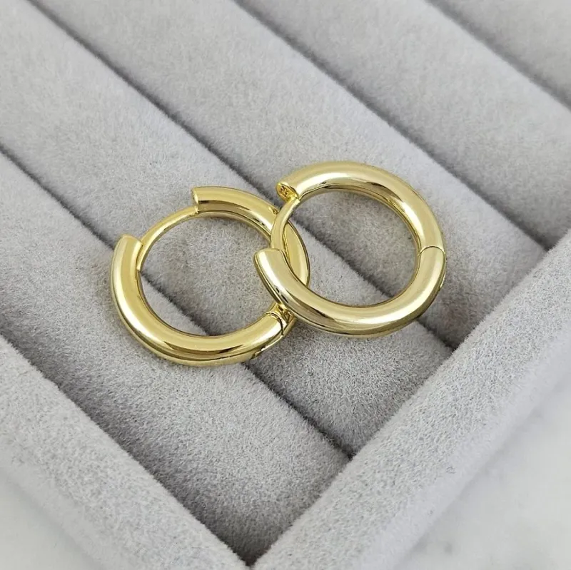 Швензы кольца, бублики, конго 18х3 мм, позолота 14К (10199-З) купить с доставкой по России | Интернет-магазин Viva Beads