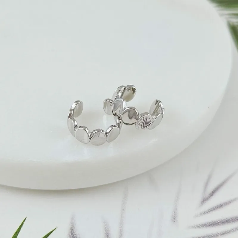 1 шт. Кафф на ухо 13х4.8 мм, родиевое покрытие (10089-Р) купить с доставкой по России | Интернет-магазин Viva Beads