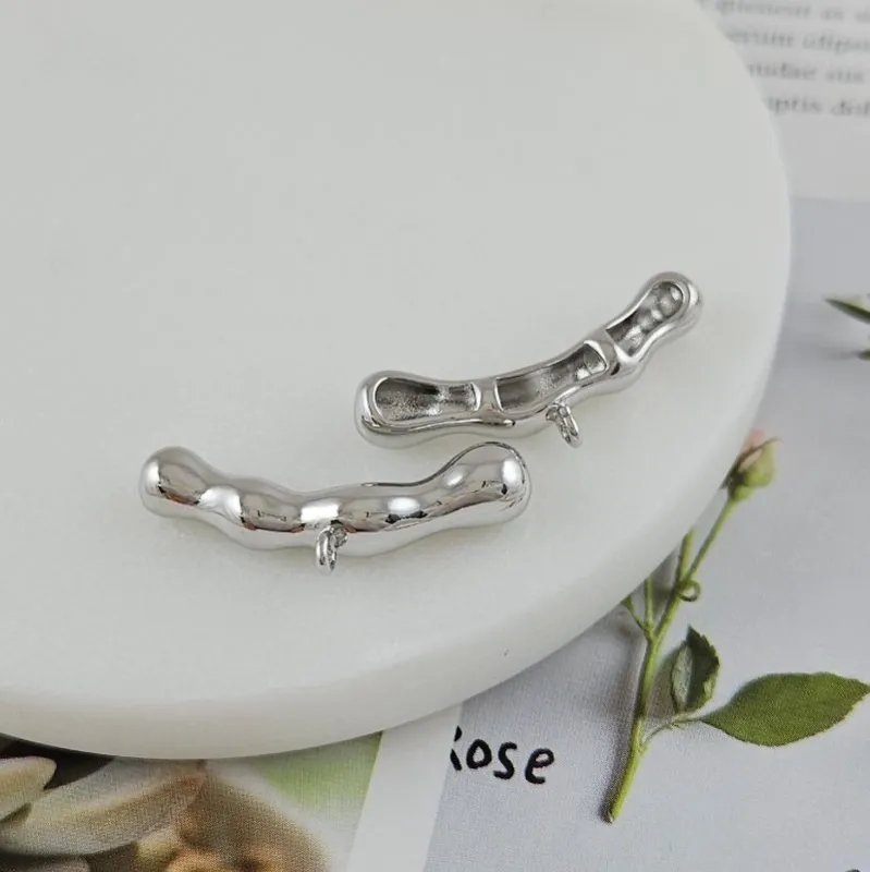 УЦЕНКА Бейл коннектор 30.6x11.5x6.2 мм, родиевое покрытие (9877-Р-30-УЦ) купить с доставкой по России | Интернет-магазин Viva Beads