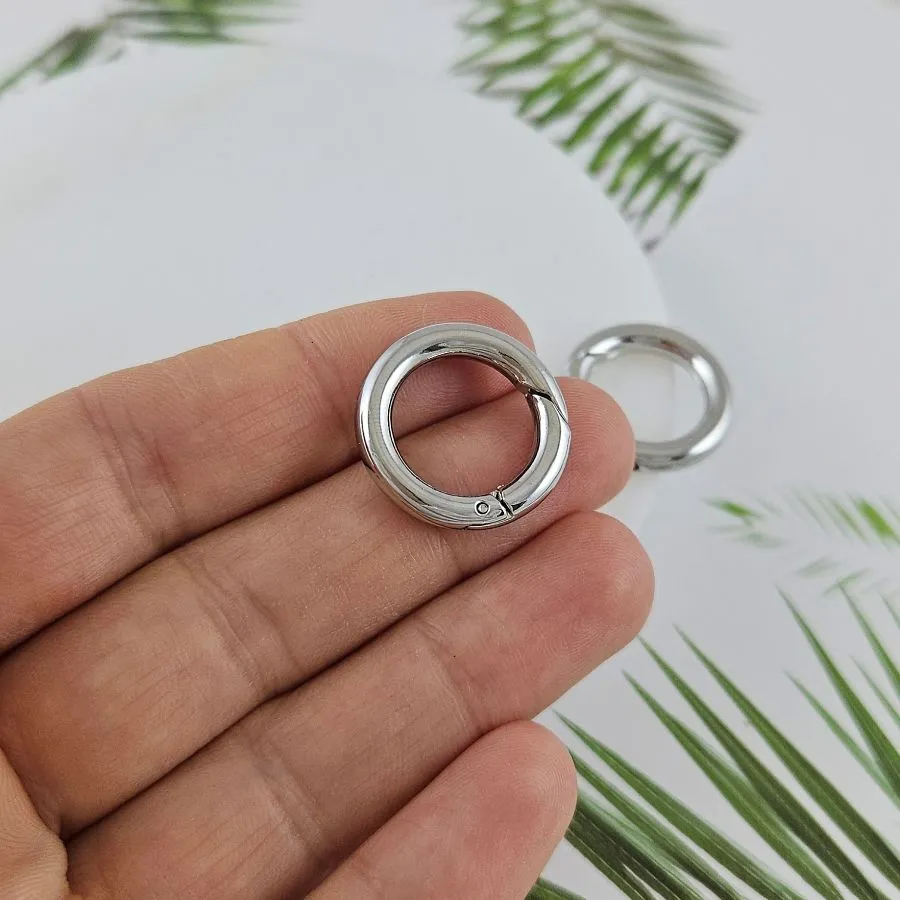 Замок круглый карабин 20x3.5 мм родиевое покрытие (5183-20-Р) купить в Воронеже | Заказать в интернет-магазине Viva Beads
