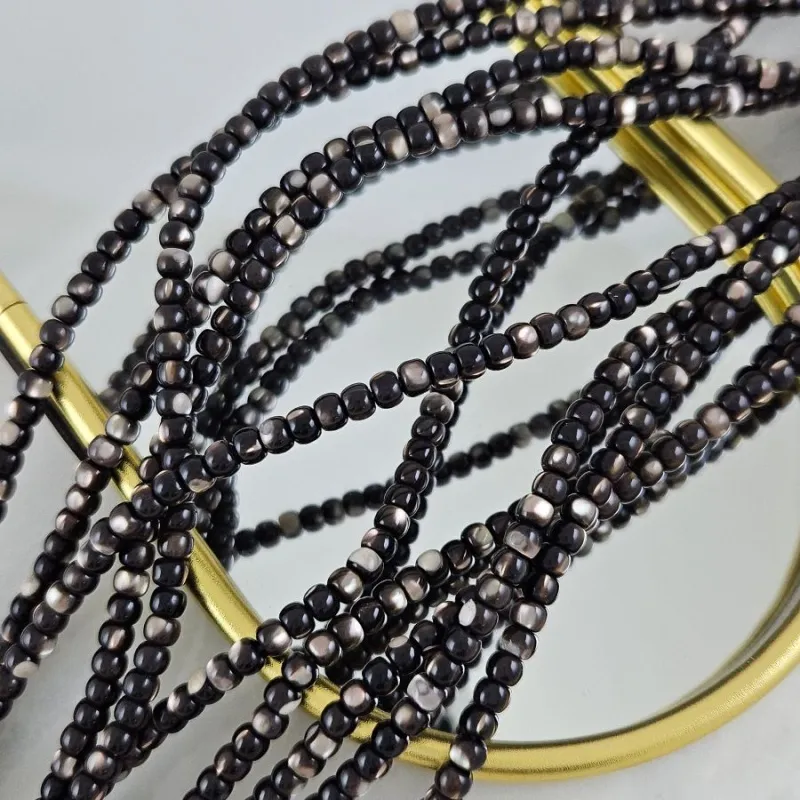 Нить 20 см Перламутр натуральный 4х3 мм рондель, коричневый (8981-КОР) для бижутерии купить с доставкой по России | Интернет‑магазин Viva Beads
