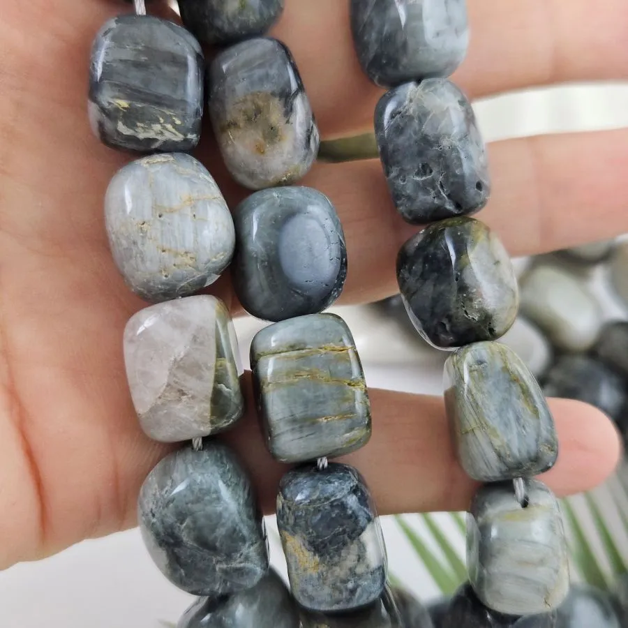 1 шт. Кошачий глаз серый ок. 13-17х9-12 мм бусины фри форм (1012) для бижутерии купить с доставкой по России | Интернет‑магазин Viva Beads
