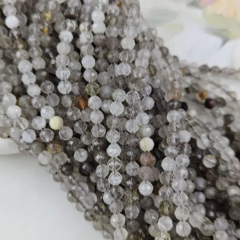 Нить 38 см Кварц натрульный дымчатый ок. 4.3 мм бусины граненый шар (10155-4) для бижутерии купить с доставкой по России | Интернет‑магазин Viva Beads

