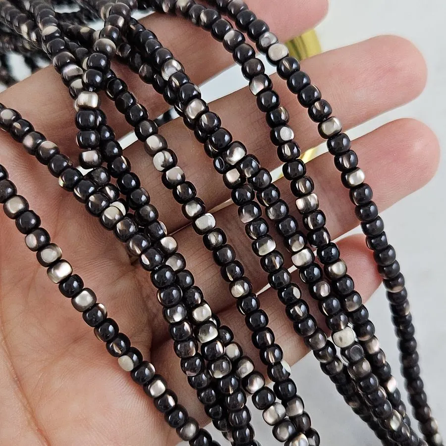 Нить 20 см Перламутр натуральный 4х3 мм рондель, коричневый (8981-КОР) для бижутерии купить с доставкой по России | Интернет‑магазин Viva Beads
