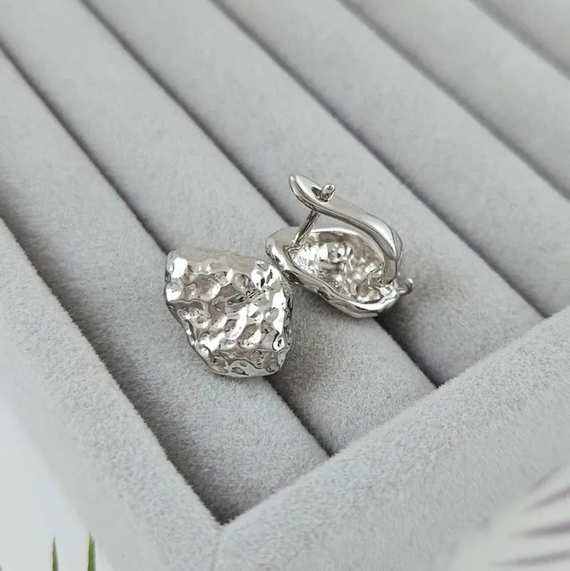 Швензы с английским замком 16.5х11.7 мм, родиевое покрытие (10087-Р) швензы для серег купить с доставкой по России | Интернет-магазин Viva Beads