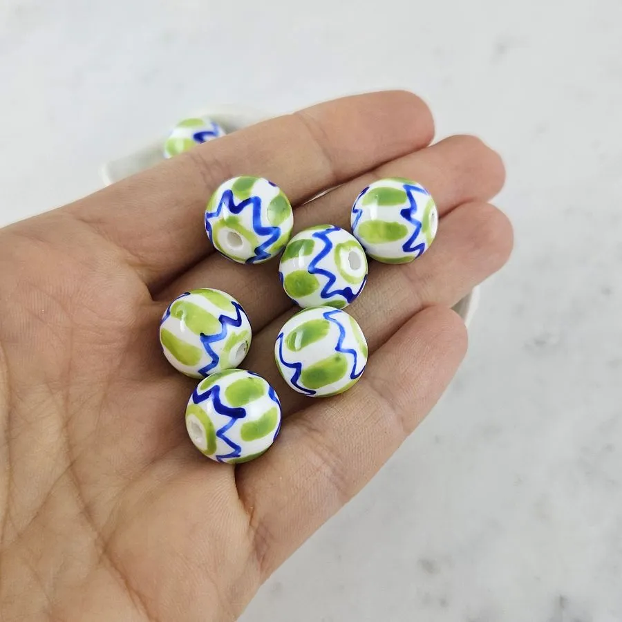 1 шт. Бусина цветная ок. 14 мм зеленый, керамика (10126-ЗЕЛ) купить с доставкой по России | Интернет-магазин Viva Beads