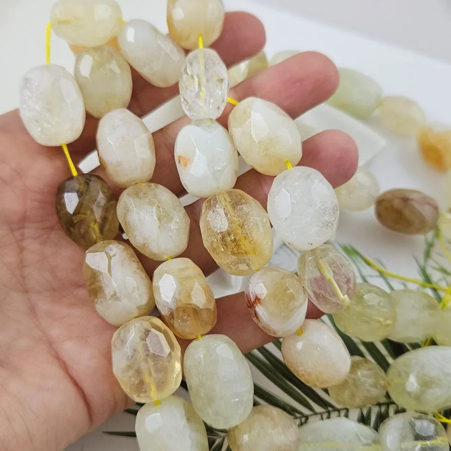 1 шт. Цитрин 16-21х11-15 мм овальные граненые бусины (1005-Ц) купить в Воронеже | Заказать в интернет-магазине Viva Beads
