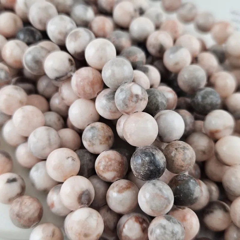 Нить 18 см Яшма розовая бусины ок. 10 мм тонированная, бусины гладкий шар (10051-10) для бижутерии купить с доставкой по России | Интернет‑магазин Viva Beads
