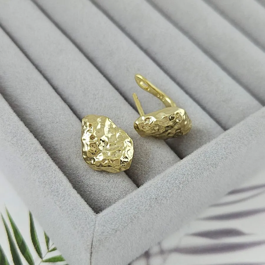 Швензы с английским замком 16.5х11.7 мм, позолота 14К (10087-З) швензы для серег купить с доставкой по России | Интернет-магазин Viva Beads