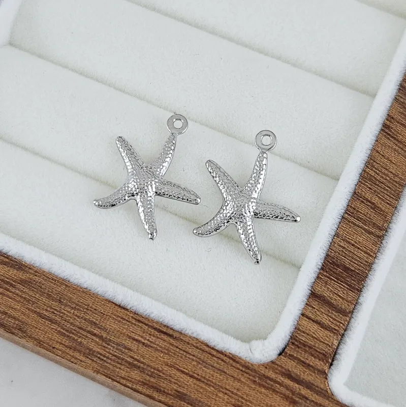 Подвеска Морская звезда 18Х15 мм родиевое покрытие (7877-15-Р) купить с доставкой по России | Интернет-магазин Viva Beads