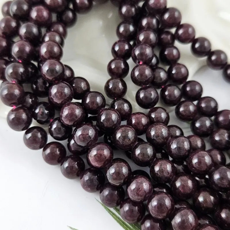 Нить 19 см Гранат натуральный ок. 8.5 мм, бусина гладкий шар (2370) купить в Воронеже | Заказать в интернет-магазине Viva Beads
