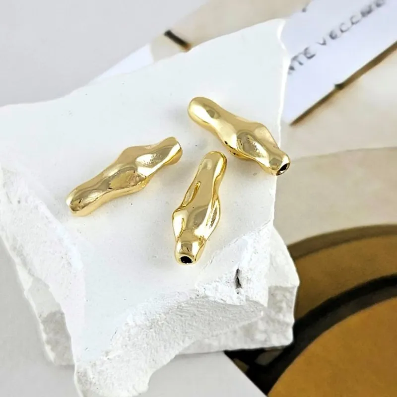 УЦЕНКА 1 шт. Бусина 18.1х6х4.7 мм позолота 14К (7841-З-УЦ) купить в Воронеже | Заказать в интернет-магазине Viva Beads
