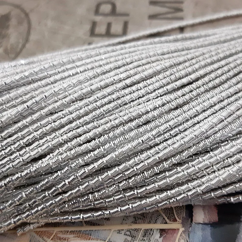 5 гр. Канитель бамбук 1,5 мм серебро (3459) купить в #REGION_P# | Заказать в интернет-магазине Viva Beads
