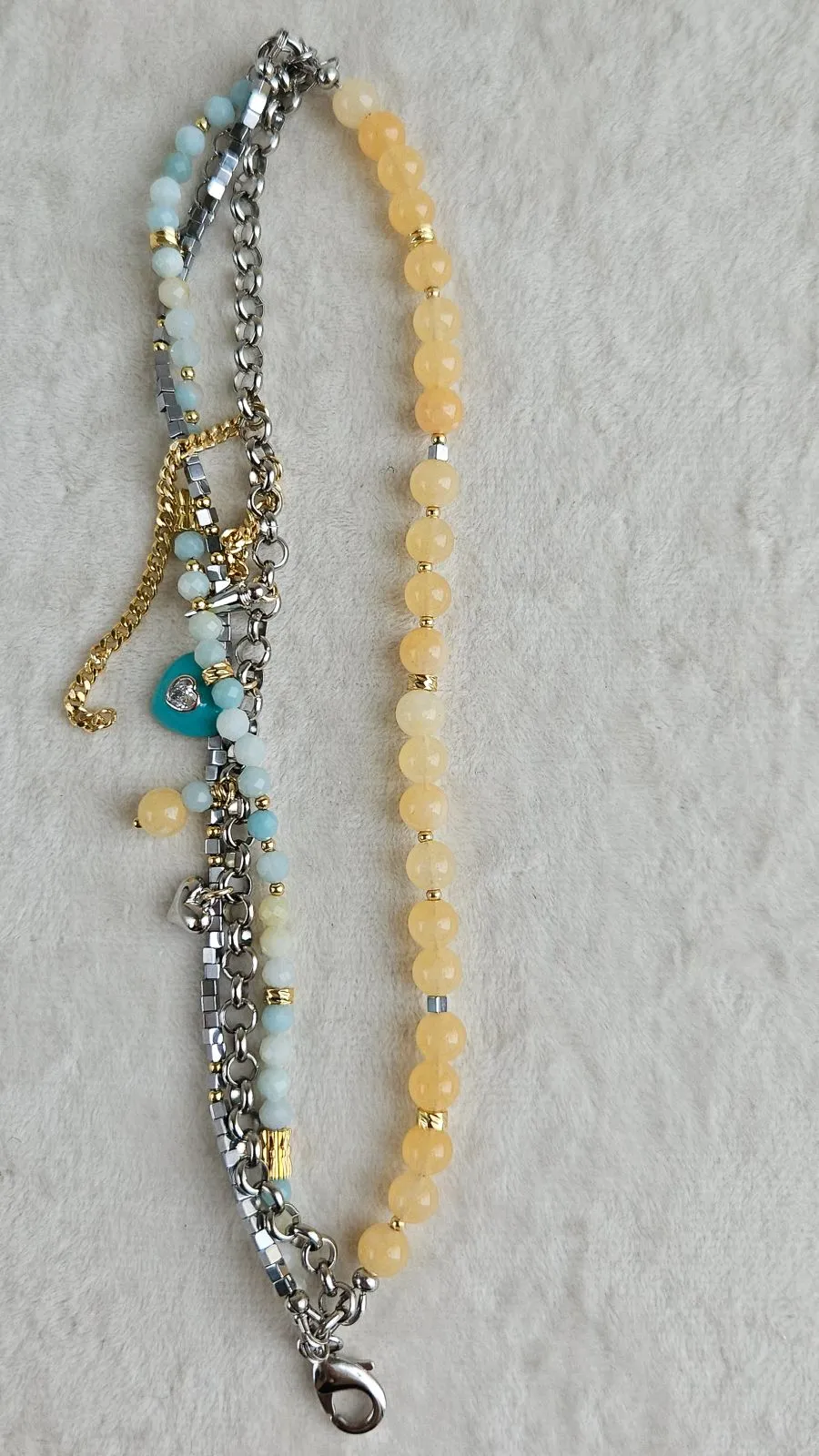 Многослойный браслет с кварцем и амазонитом - набор материалов (НАБОР-91) купить с доставкой по России | Интернет-магазин Viva Beads