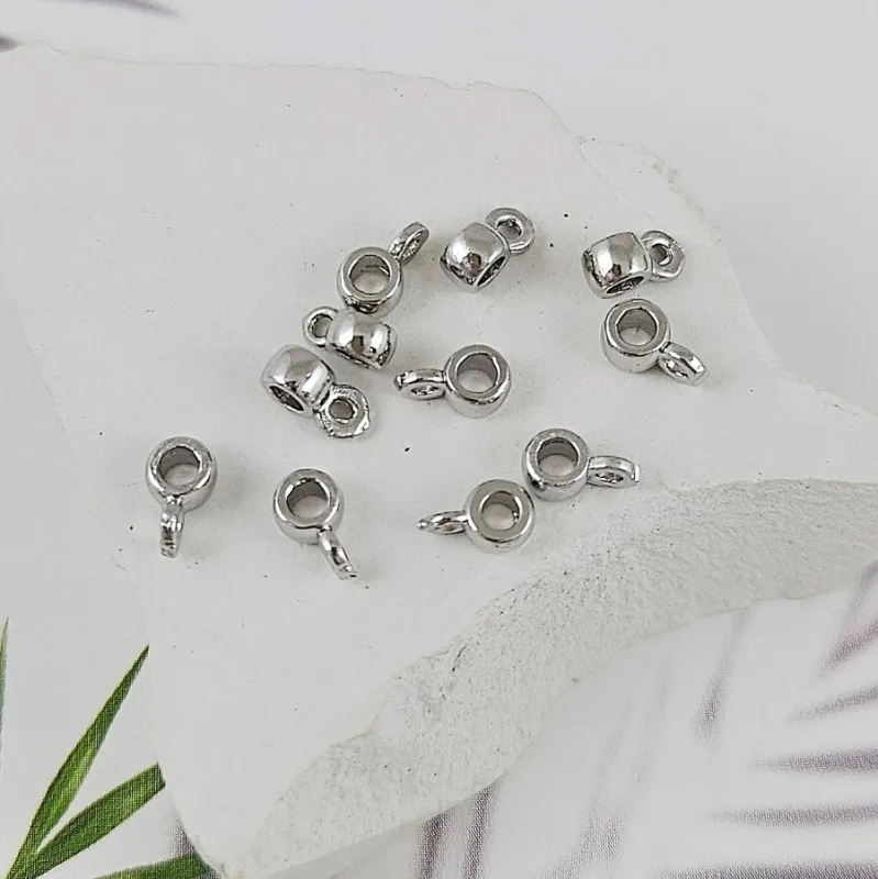 УЦЕНКА Бейл 6.3х4х2.4 мм внутр. d 2 мм с родиевым покрытием (9974-Р-УЦ) купить в Воронеже | Заказать в интернет-магазине Viva Beads
