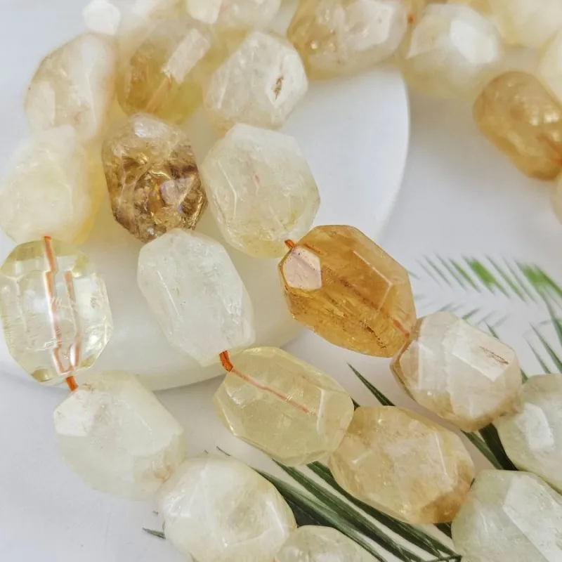 1 шт. Бусина крупная граненая 20-25x14-17 мм, цитрин (10027-ЦИТ) купить в Воронеже | Заказать в интернет-магазине Viva Beads
