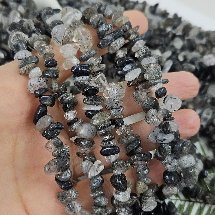 Нить 39 см Кварц рутиловый натуральный 5-8 мм крошка (9361-1) купить в Воронеже | Заказать в интернет-магазине Viva Beads
