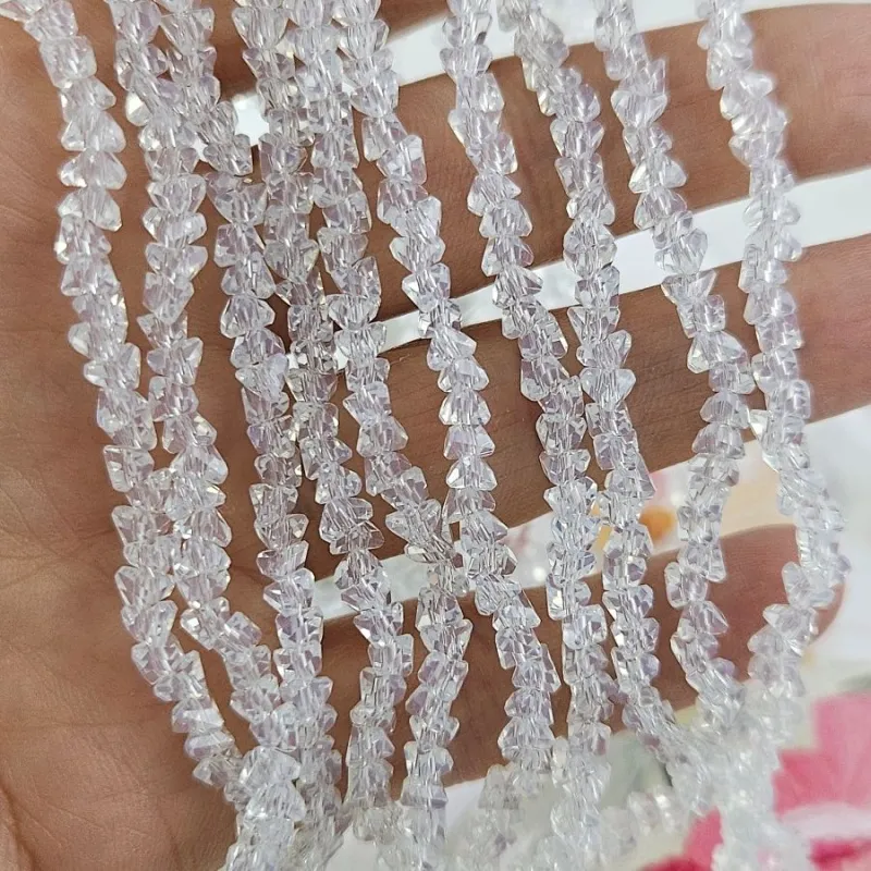 Нить 32 см Бусины хрустальная крошка ок. 4 мм опаловый  (7338-4-ОПАЛ) купить с доставкой по России | Интернет-магазин Viva Beads