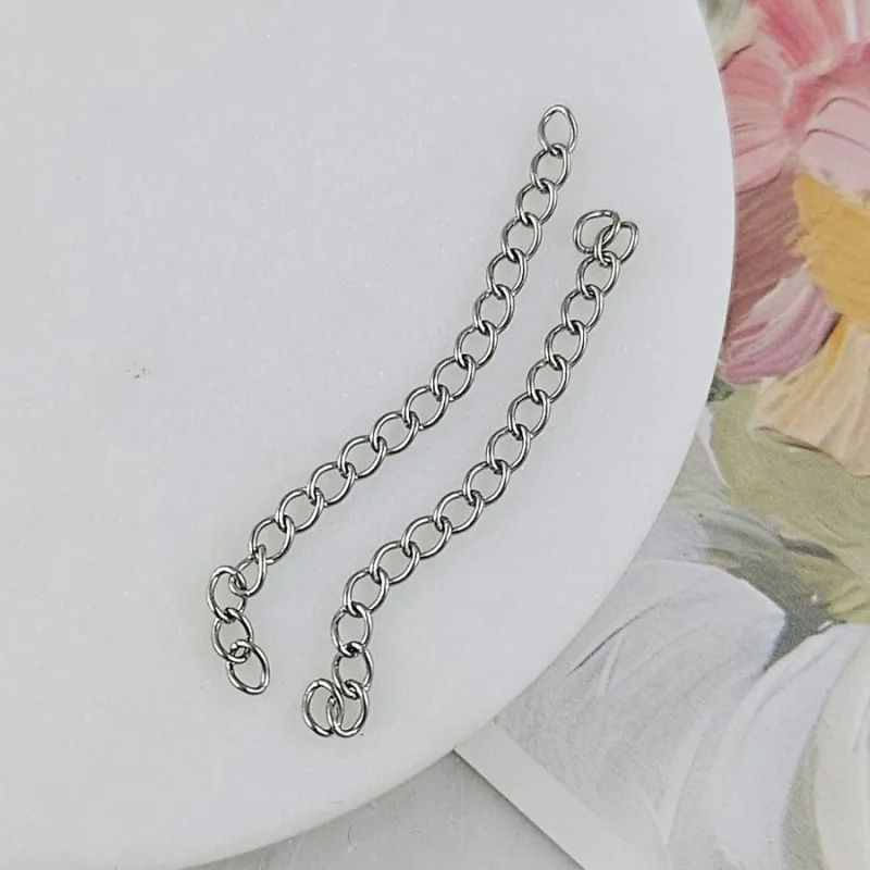 Цепочка удлинитель без подвески 50 мм, нержавеющая сталь (8879) купить с доставкой по России | Интернет-магазин Viva Beads