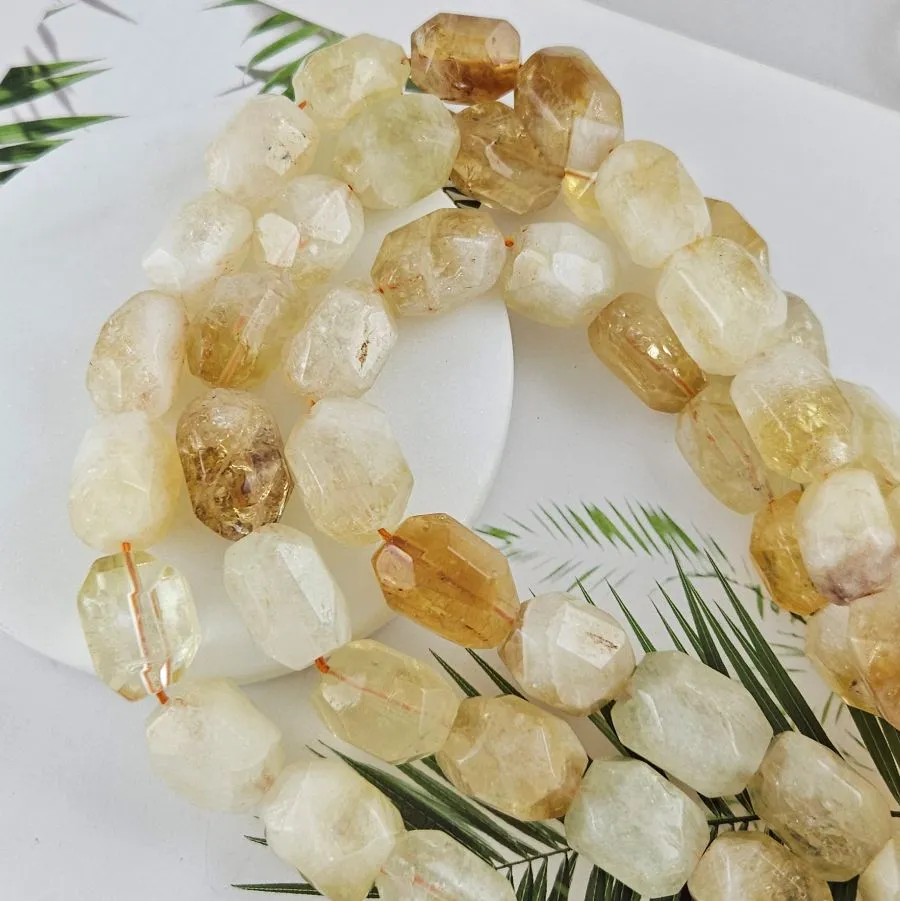 1 шт. Бусина крупная граненая 20-25x14-17 мм, цитрин (10027-ЦИТ) купить в Воронеже | Заказать в интернет-магазине Viva Beads
