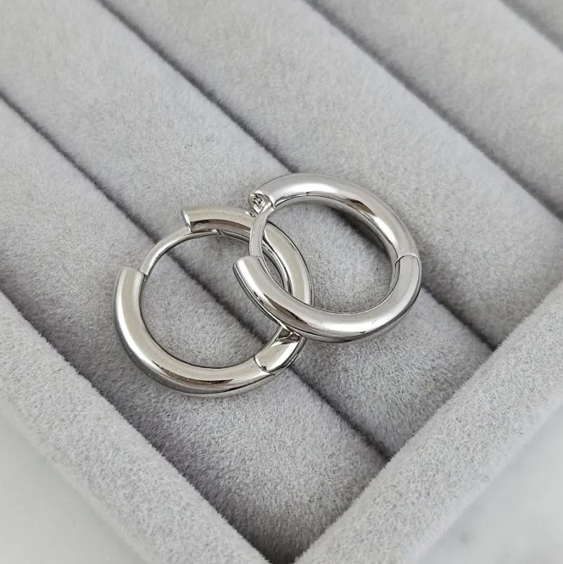 Швензы кольца, бублики, конго 18х3 мм, родиевое покрытие (10199-Р) купить с доставкой по России | Интернет-магазин Viva Beads