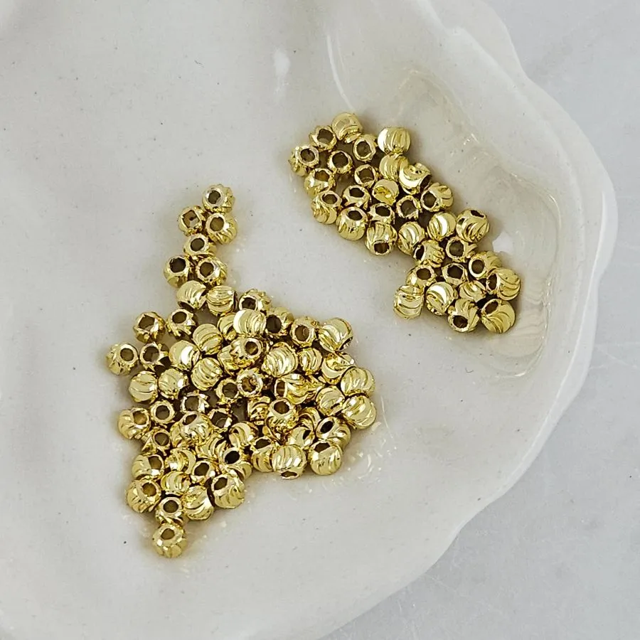 10 шт. Бусина разделитель 2.4*2.8 мм позолота (6464-2.5-З) купить с доставкой по России | Интернет-магазин Viva Beads