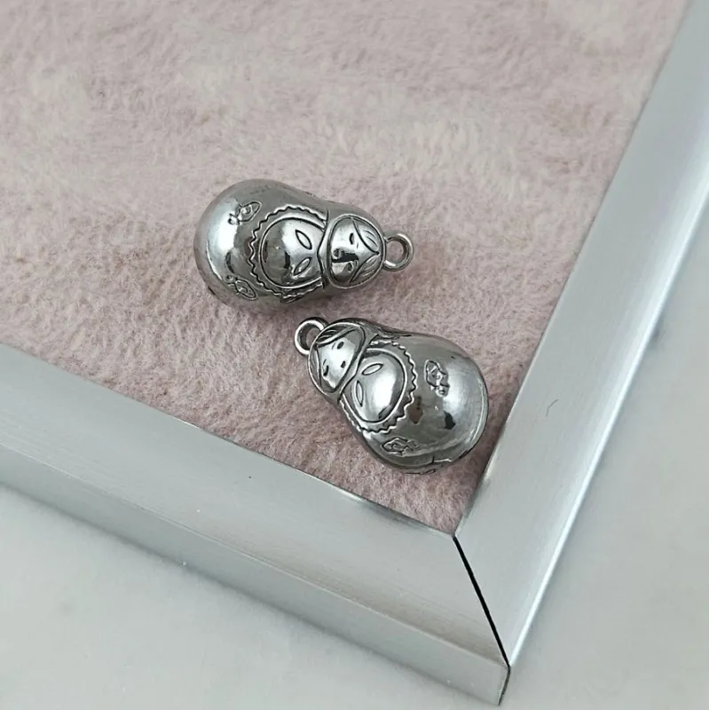 Подвеска Матрешка 19x11.2 мм, нержавеющая сталь (10096) купить с доставкой по России | Интернет-магазин Viva Beads