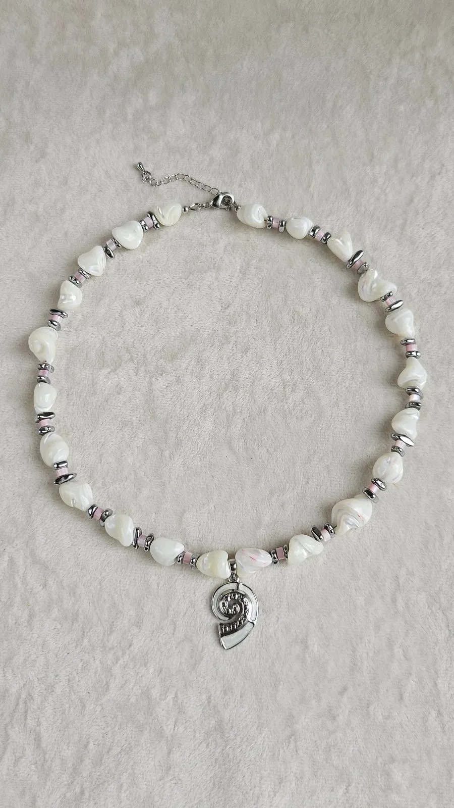 Комплект украшений из перламутра в морском стиле - набор материалов для самостоятельной сборки (НАБОР-85)