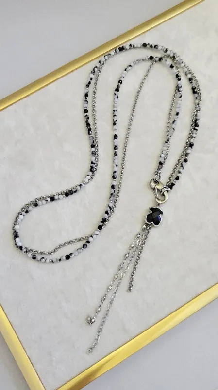 Лунный свет: набор материалов для создания длинного колье из лунного камня (НАБОР-72) купить с доставкой по России | Интернет-магазин Viva Beads