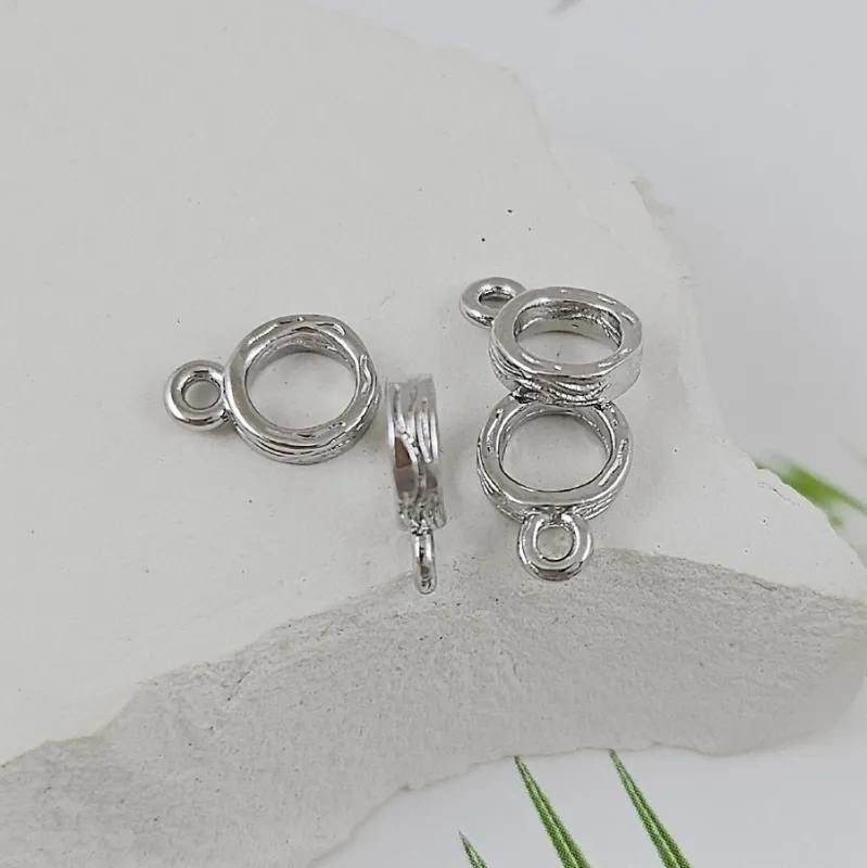 Бейл 10x7x2 мм внутр. d 5 мм родиевое покрытие (9990-Р) купить в Воронеже | Заказать в интернет-магазине Viva Beads
