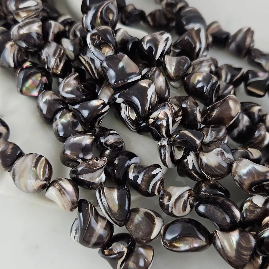 Нить 19 см Перламутр натуральный 11-14 мм свободной формы, коричневый (10211) для бижутерии купить с доставкой по России | Интернет‑магазин Viva Beads
