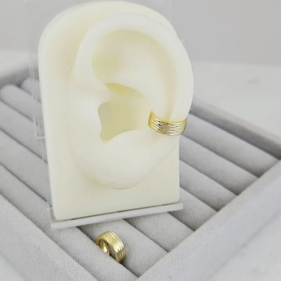 1 шт. Кафф на ухо 11.8х4.3 мм позолота 14К (10200-З) купить с доставкой по России | Интернет-магазин Viva Beads