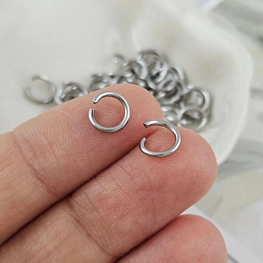 20 шт. Колечки 7x1 мм соединительные разъемные, нержавеющая сталь (7701-7х1) соединительные колечки и кольца-коннекторы купить с доставкой по России | Интернет-магазин Viva Beads
