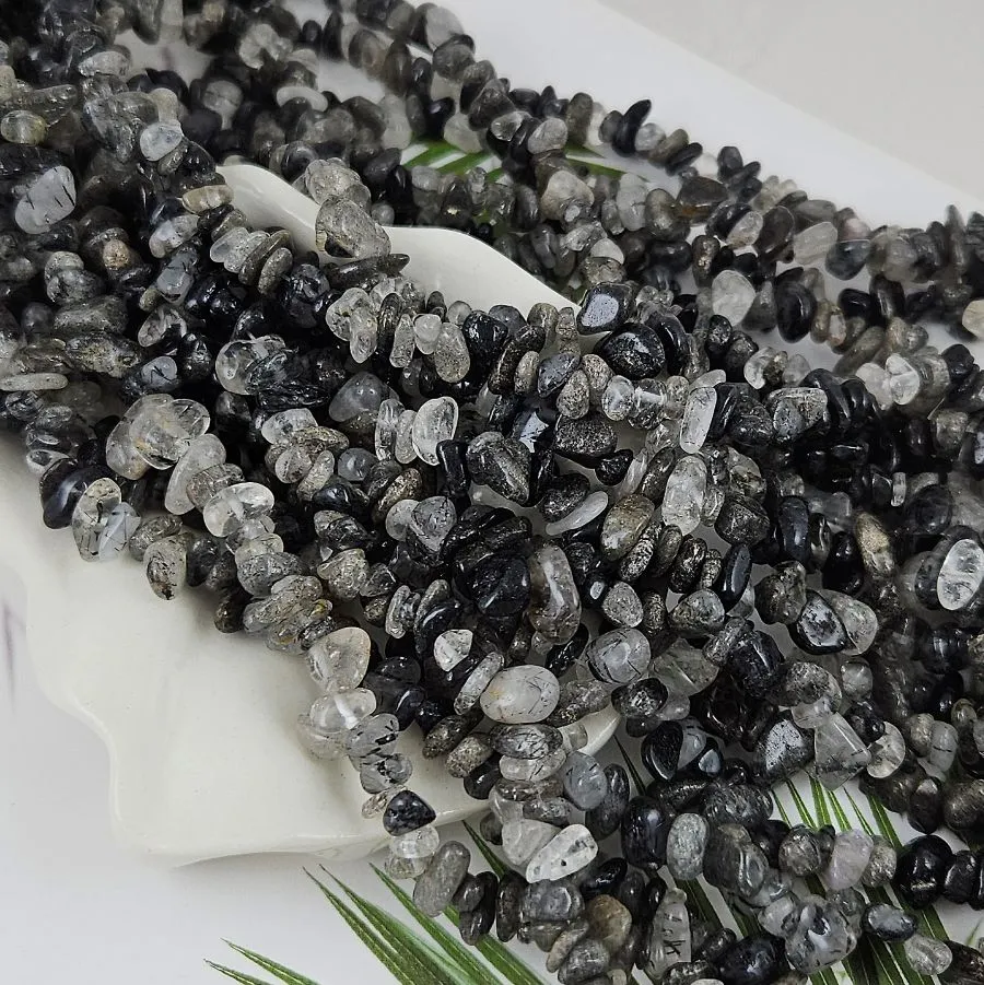 Нить 39 см Кварц рутиловый натуральный 5-8 мм крошка (9361-1) купить в Воронеже | Заказать в интернет-магазине Viva Beads
