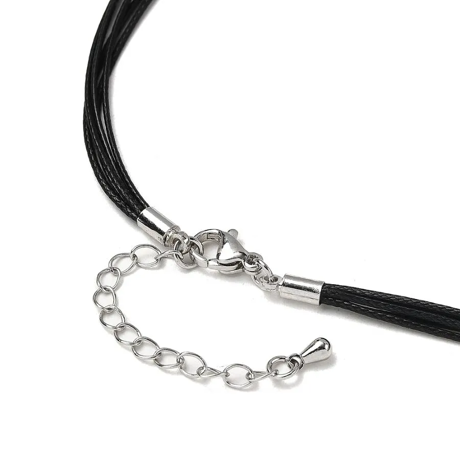 Шнур основа для колье 47 см, черный (10164-Ч) купить с доставкой по России | Интернет-магазин Viva Beads