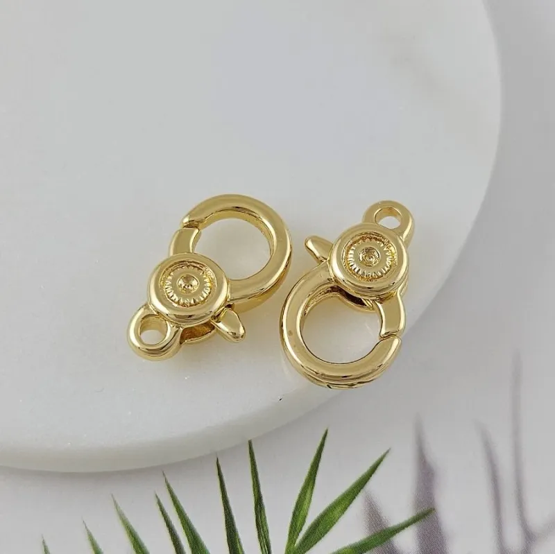 Замок карабин 22.7х13.3 мм, позолота 14К (9949-З) купить в Воронеже | Заказать в интернет-магазине Viva Beads
 Замок карабин 22.7х13.3 мм, позолота 14К (9949-З) купить в Воронеже | Заказать в интернет-магазине Viva Beads