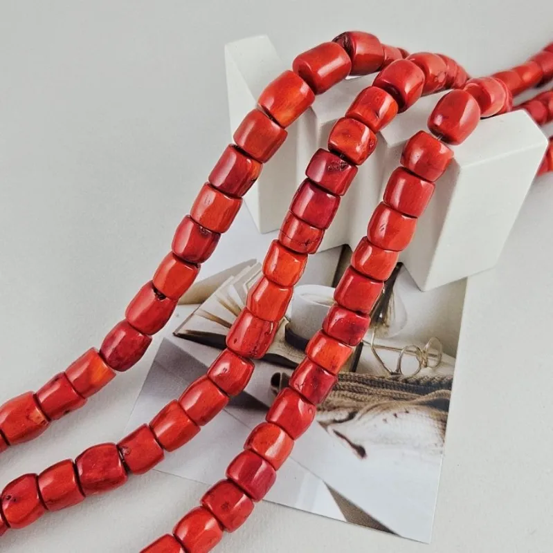 1 шт Коралл бочонок крупный ок. 12-13.5х9-13 мм ярко-оранжевый (9563) для бижутерии купить с доставкой по России | Интернет‑магазин Viva Beads
