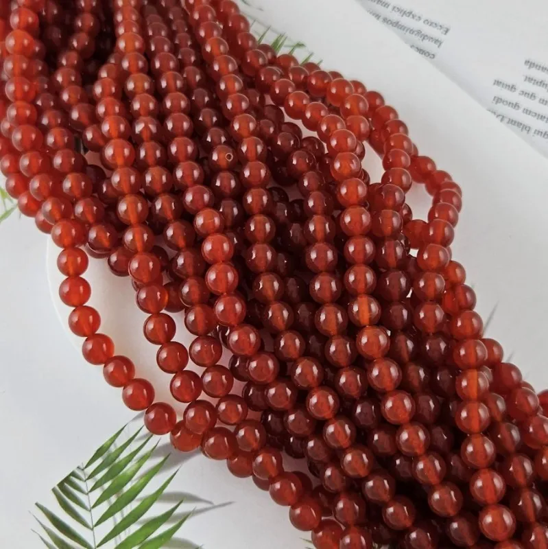 Нить 38 см Агат красный ок. 8 мм бусины круглые гладкие (10050-8) для бижутерии купить с доставкой по России | Интернет‑магазин Viva Beads

