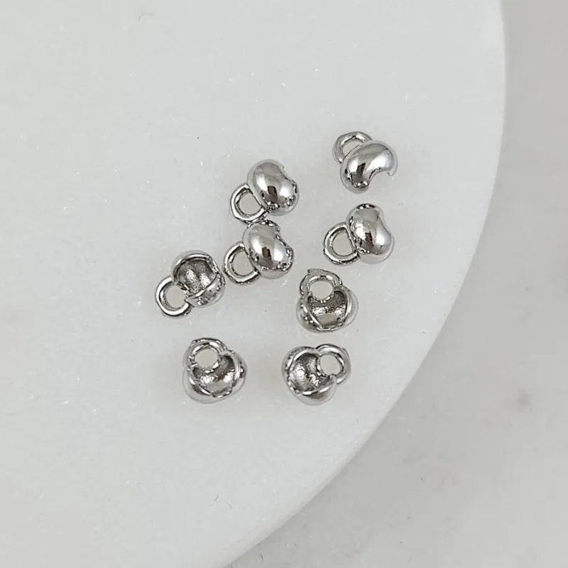 1 шт. Концевик зажимной 5.7х3.3 мм, для шарика до 1.5 мм, родиевое покрытие (7449-Р/1.5) купить с доставкой по России | Заказать в интернет-магазине Viva Beads
